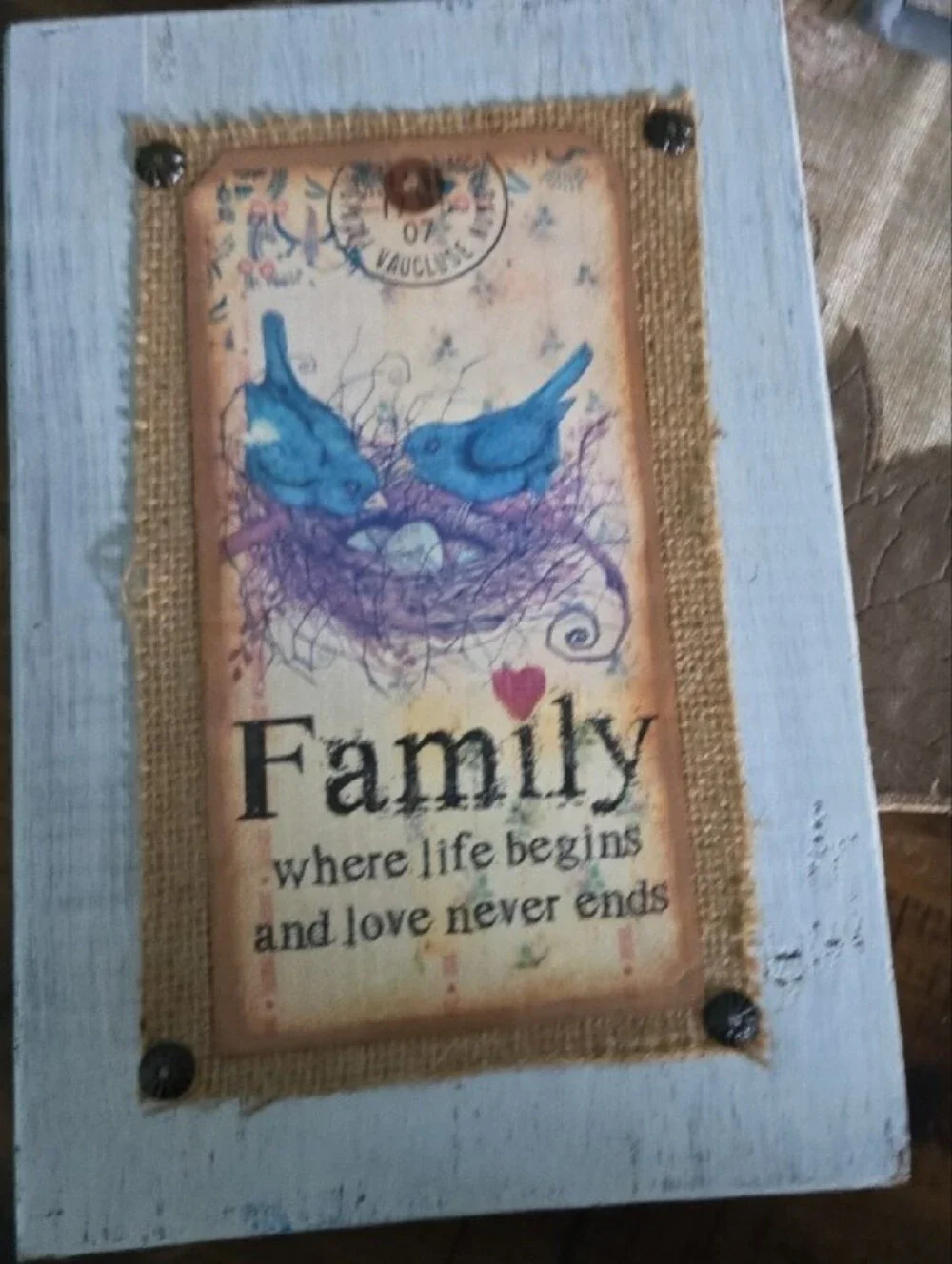 Rustic Bird Decor, Including 3 Shelves. Distressed, Farmhouse